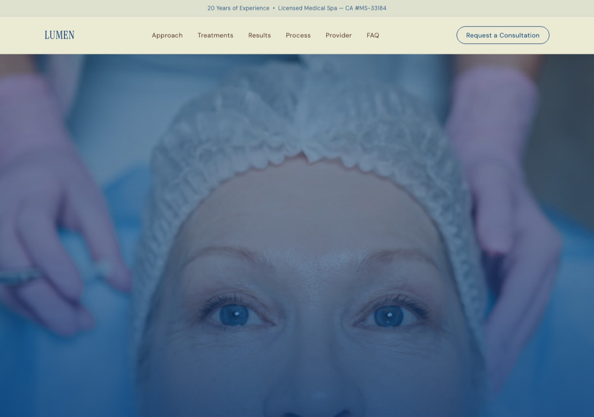 Site desenvolvido pela Programeros para clínica de estética médica nos Estados Unidos